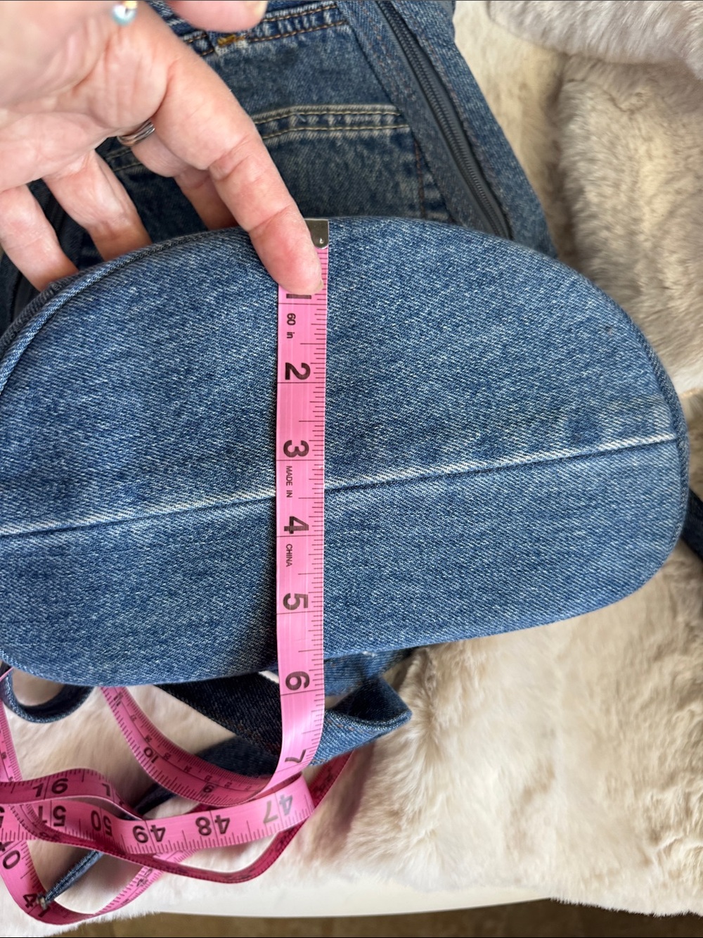 Levi's Denim Backpack Purse in Classic Blue - Picture 15 of 16